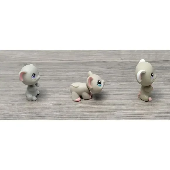 Hasbro Set of 3 Littlest Pet Shop Collectible Figurines Miscellaneous Mice - Picture 4 of 7